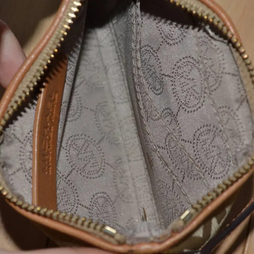 MICHAEL Michael Kors Wristlet Wallet Tan